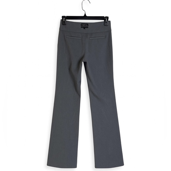 Express Gray Flare Dress Pants | 00R Wide Waistband Low Rise | NWT - Picture 2 of 4